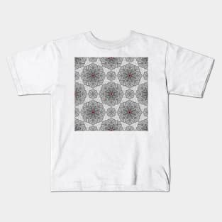 Old Red Church Door Kaleidoscope 34 Kids T-Shirt